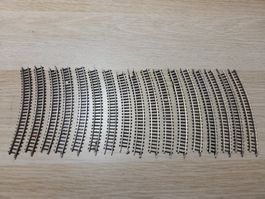 Märklin 17 x 8521 gebogenes gleis Z