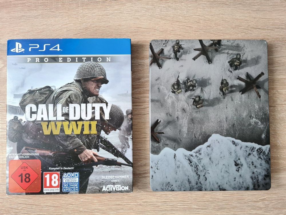 Call of Duty WWII Pro Edition Steelbook PS4 PlayStation 4