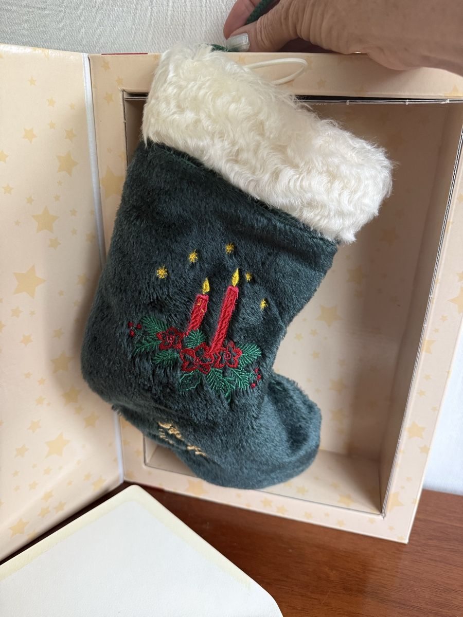 Steiff Alle Dekorationen: Steiff Teddybär mit Weihnachtsstrumpf  – Neu und originalverpackt aus Mumpf von A_B_E 2