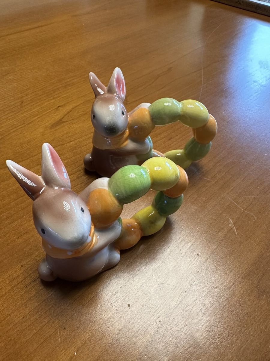 Altro in Decorazioni & Accessori: 2x Ronds de serviette lapin Pâques printemps déco – Usato da Chailly-Montreux venduto da she_y6t8