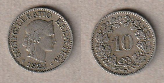 Tutti le monete: 10 Rappen 1924 – Usato da Allschwil venduto da Coinfreak