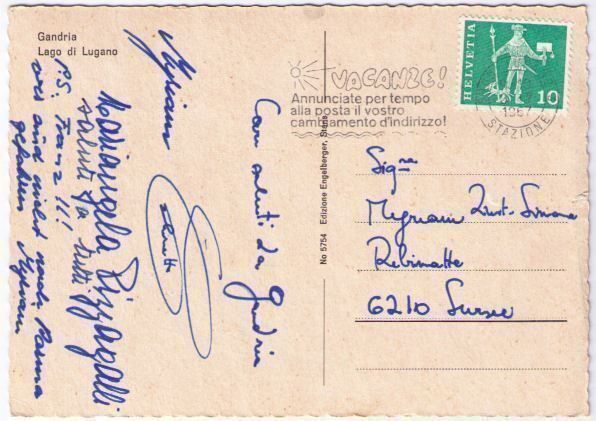 Cartoline postali: Gandria – Usato da Binningen venduto da Mountainrider 1