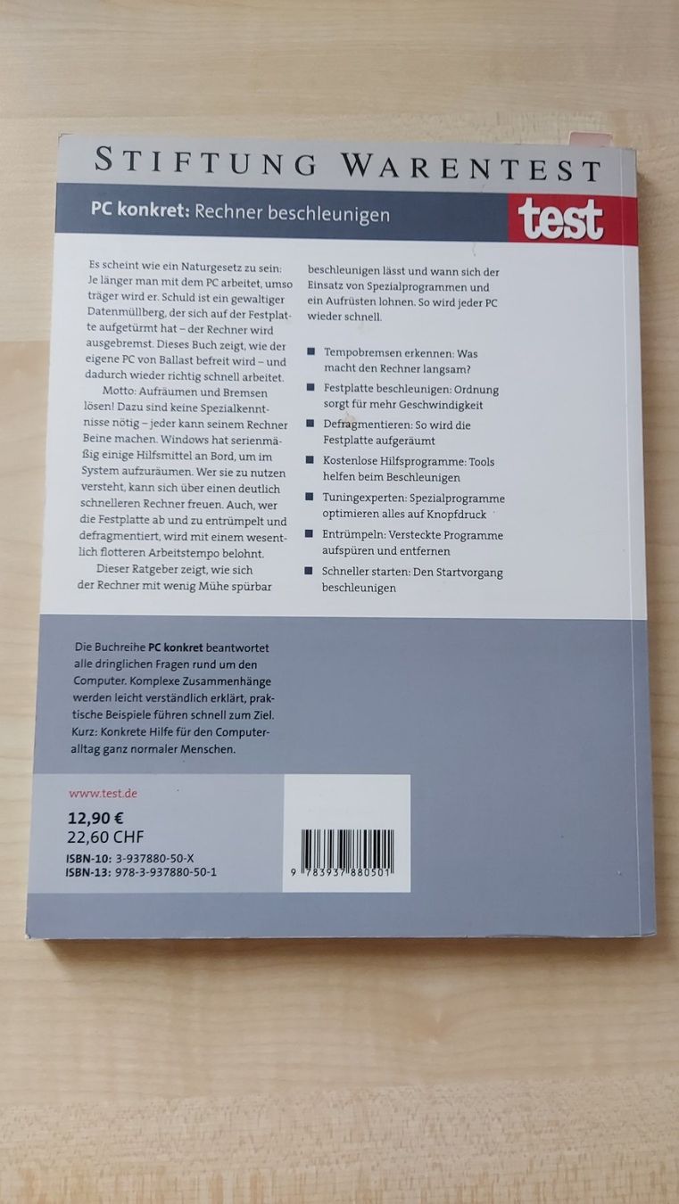 Bücher: Rechner beschleunigen und aufräumen – Gebraucht aus Wettingen von Egro2 1