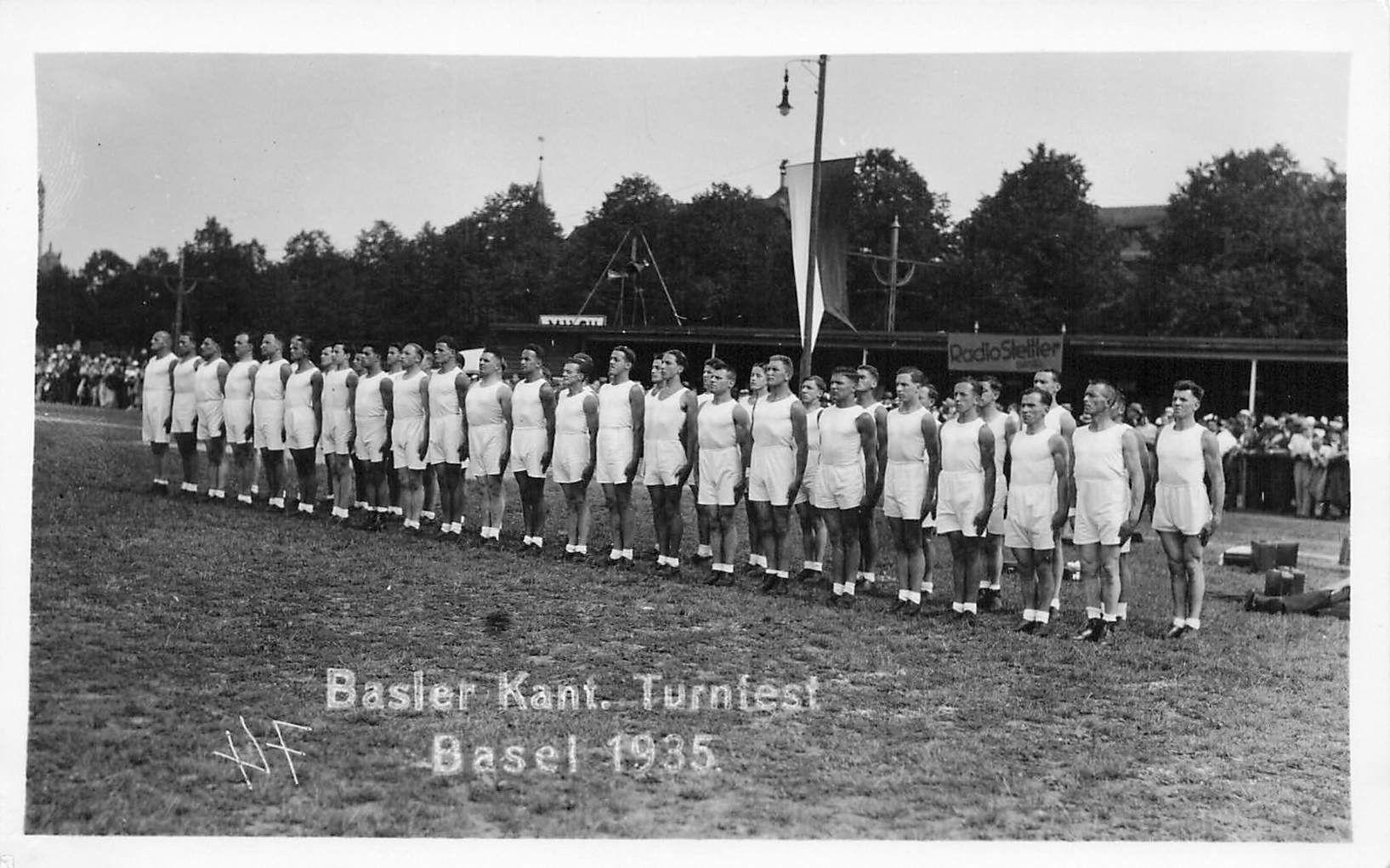 Cartoline postali: Basel (BS) Basler Kantonalturnfest 1935 – Usato da Biasca venduto da Blenio71