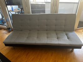 Schlafsofa Kevin grau - Sofa bed grey fabric, good condition