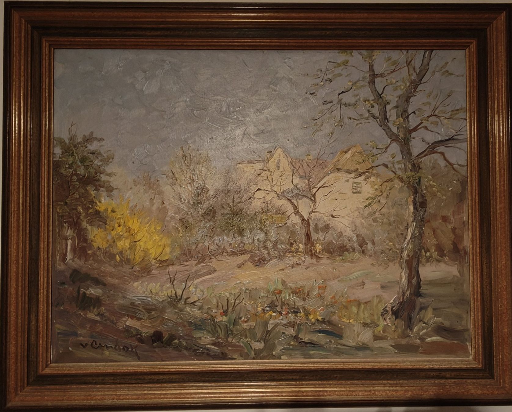 Gemälde: Gartenlandschaft, Ludwig von Andok – Gebraucht aus Zürich von castraregina