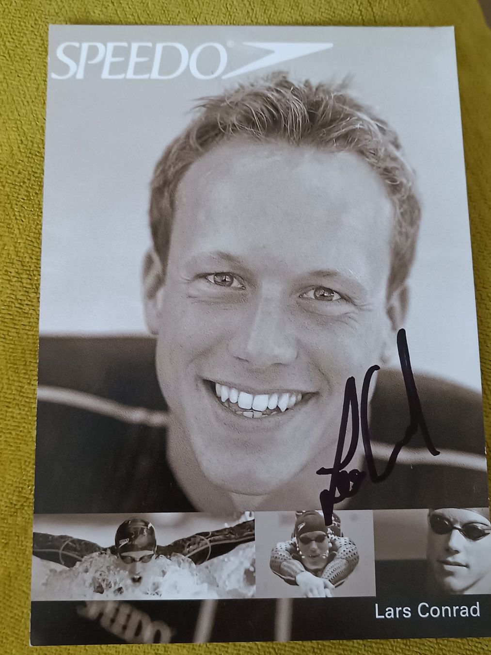 Autografi: Lars Conrad - Schwimmen - Olympia Silber – Usato da Menziken venduto da Artographs