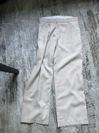 H&M Lightweight Summer Trousers – Beige/Cream – Size 40 (Fit