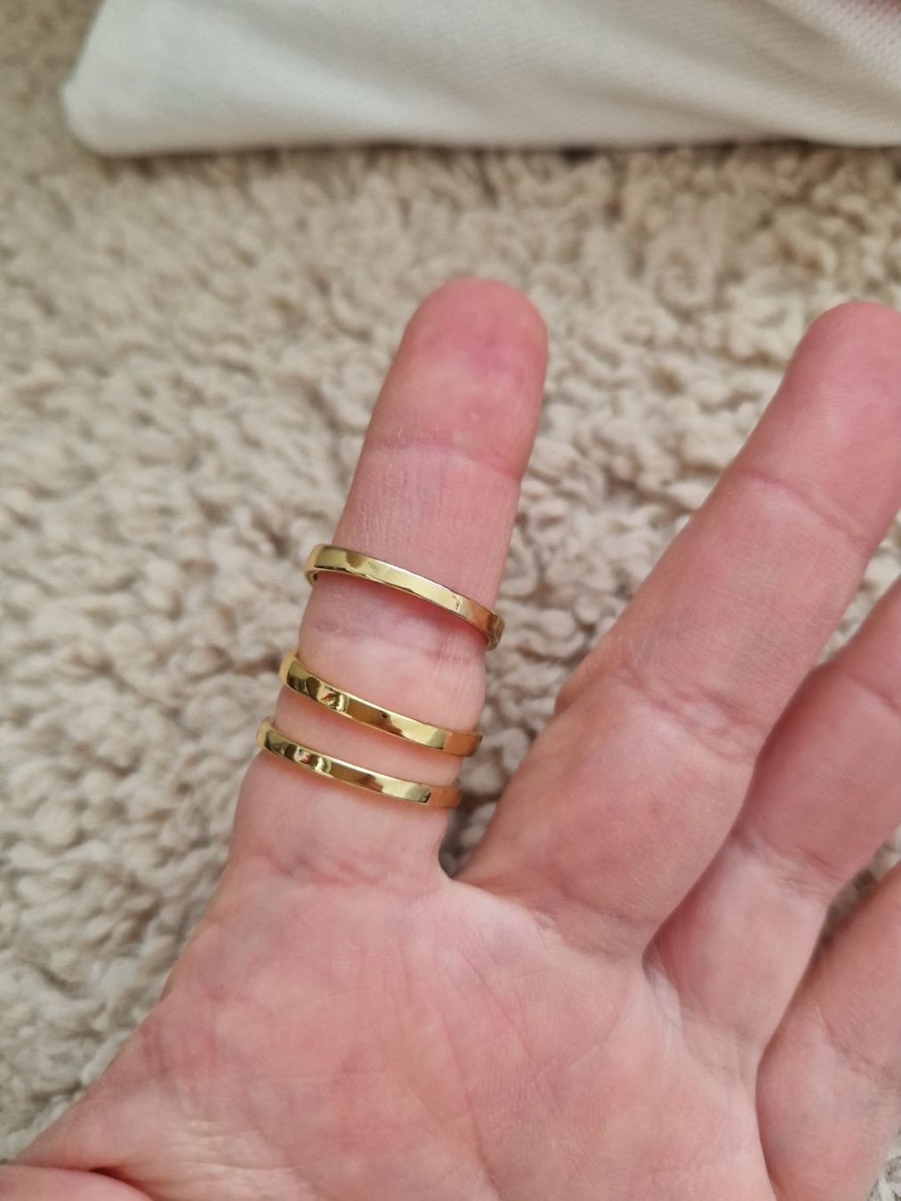 Anelli: Goldener Statement Ring mit Gesicht, neuwertig, Grösse 54 – Usato da Erlinsbach SO venduto da ULIKH 3