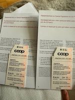 2 Coop Tageskarten 2. Klasse gültig bis 28.10.2026