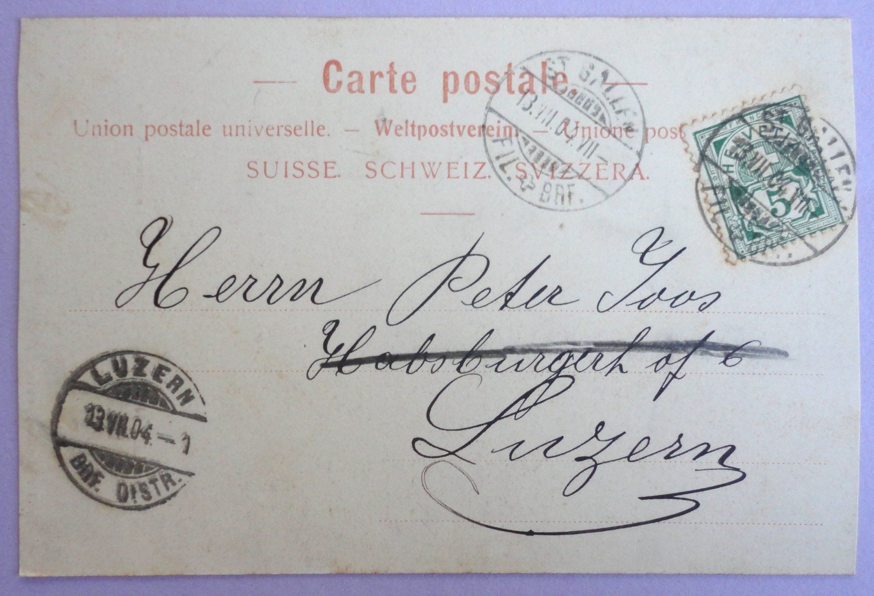 Cartoline postali: St. Gallen, St. Leonhard-Kirche – Usato da Fétigny venduto da Billy2miny 1