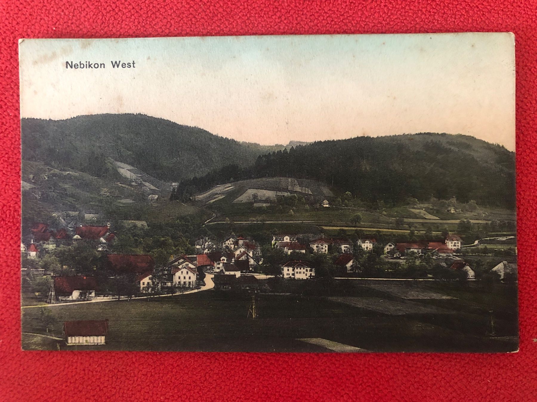 Cartoline postali: Antike Ansichtskarte NEBIKON 1912 Westteil – Usato da Lufingen venduto da Rac0