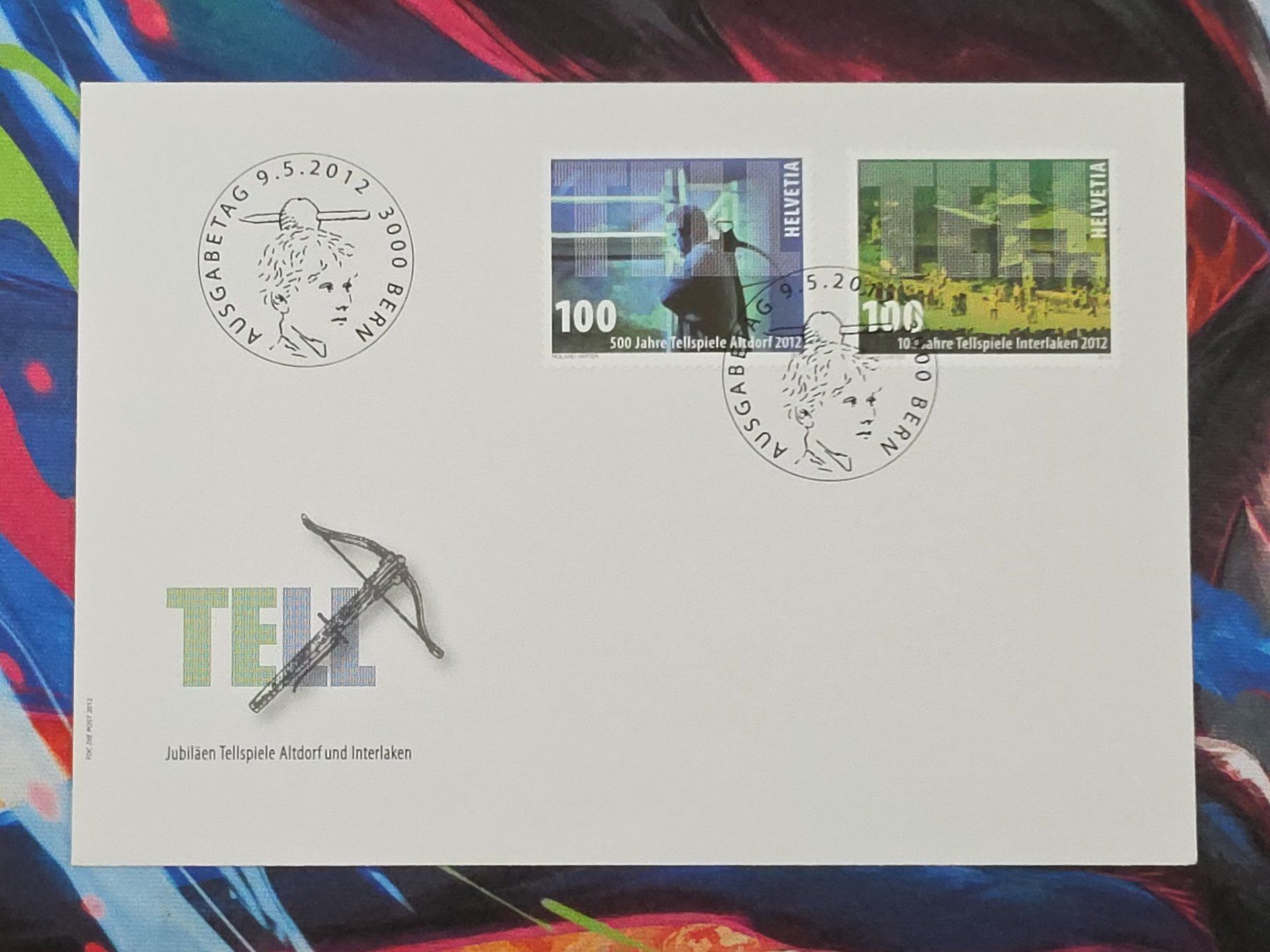 Tutti i francobolli: CL29 Enveloppe + Timbre Suisse 2012 – Usato da Cousset venduto da Patrick_Collections