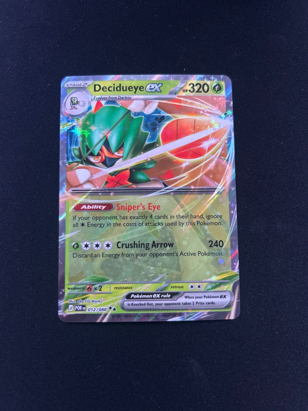 Pokémon Carte collezionabili: Pokémon Decidueye Ex #12 EN – Nuovo (secondo la descrizione) da Montet (Broye) venduto da Jocksmock 1