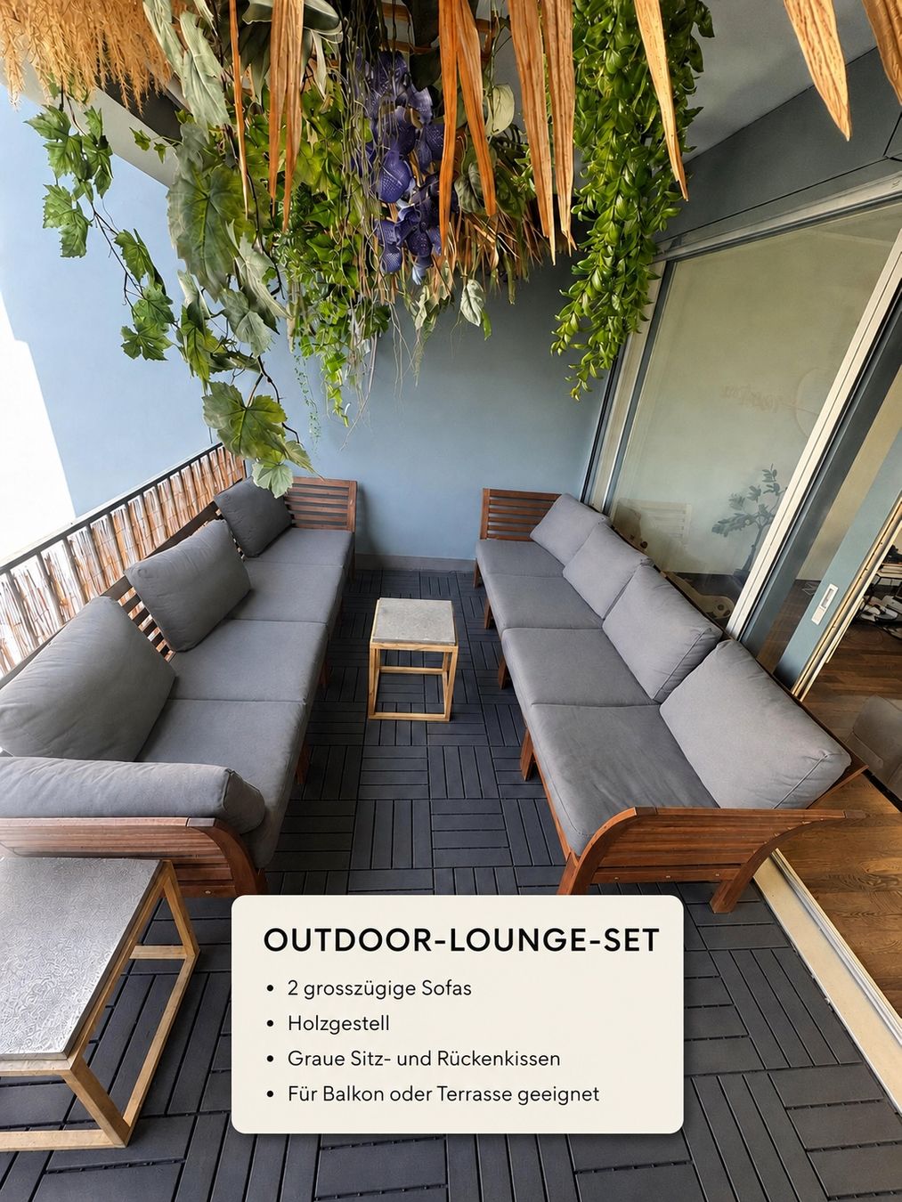 Sofas: OUTDOOR-LOUNGE-SET Holzgestell 2 Sofas – Gebraucht aus Zürich von luk_d9jj