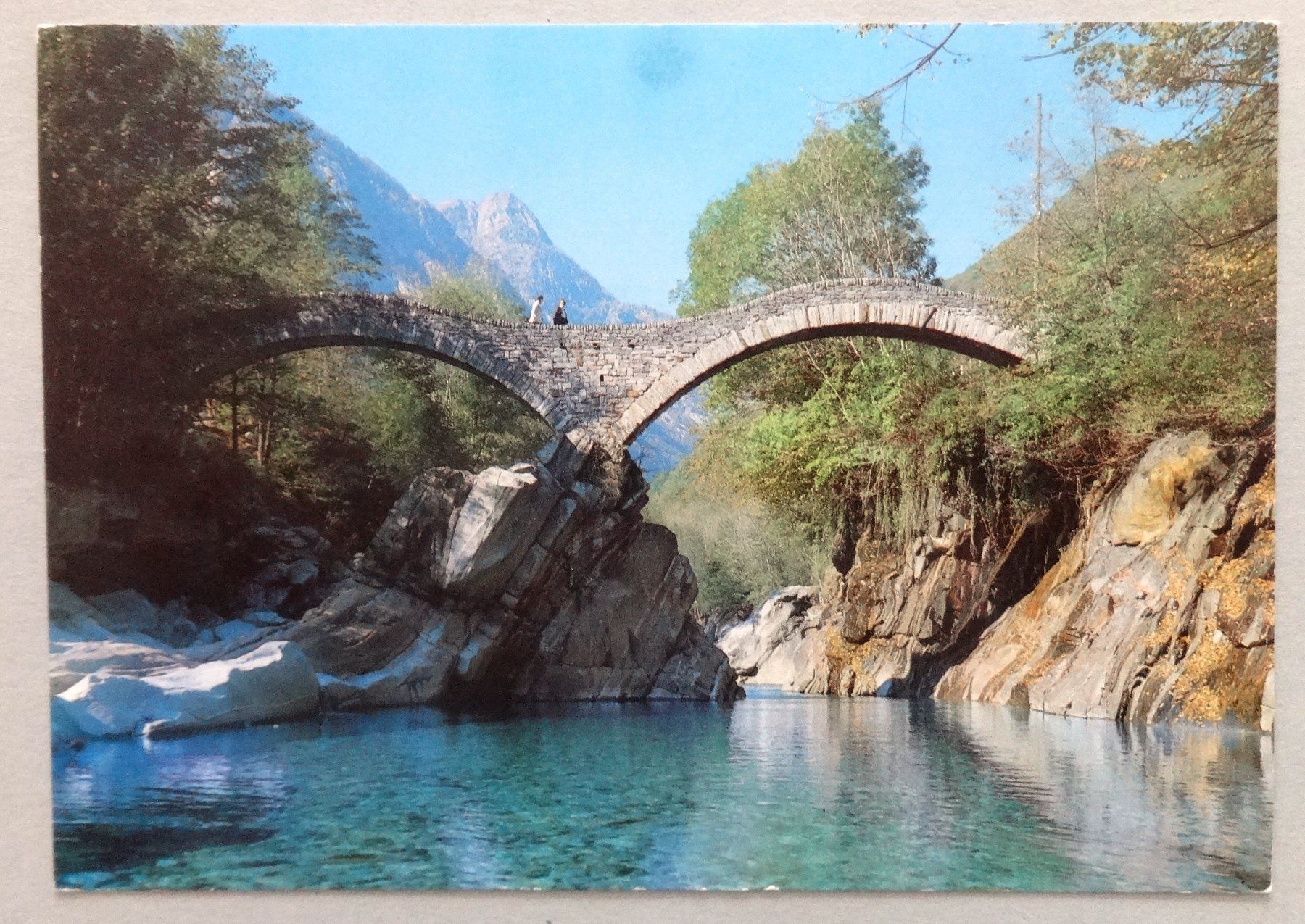 Ansichtskarten: Lavertezzo, Ponte dei Salti – Defekt aus Fétigny von Billy2miny