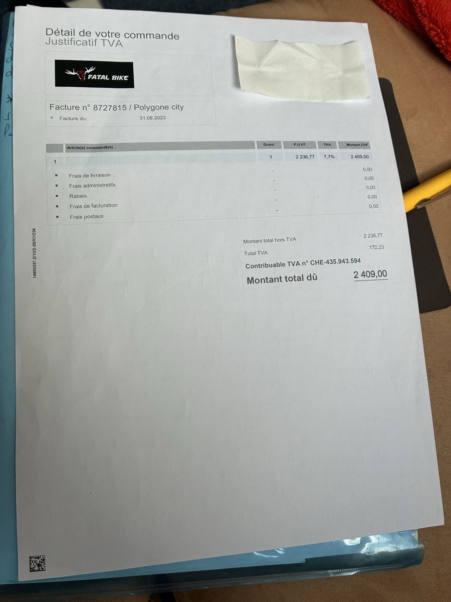 Shimano Velos: Fatal Bike Vélo Électrique Urbain Shimano, État Neuf! (51) – Neu (gemäss Beschreibung) aus Collombey von Jeandanielgorris 9