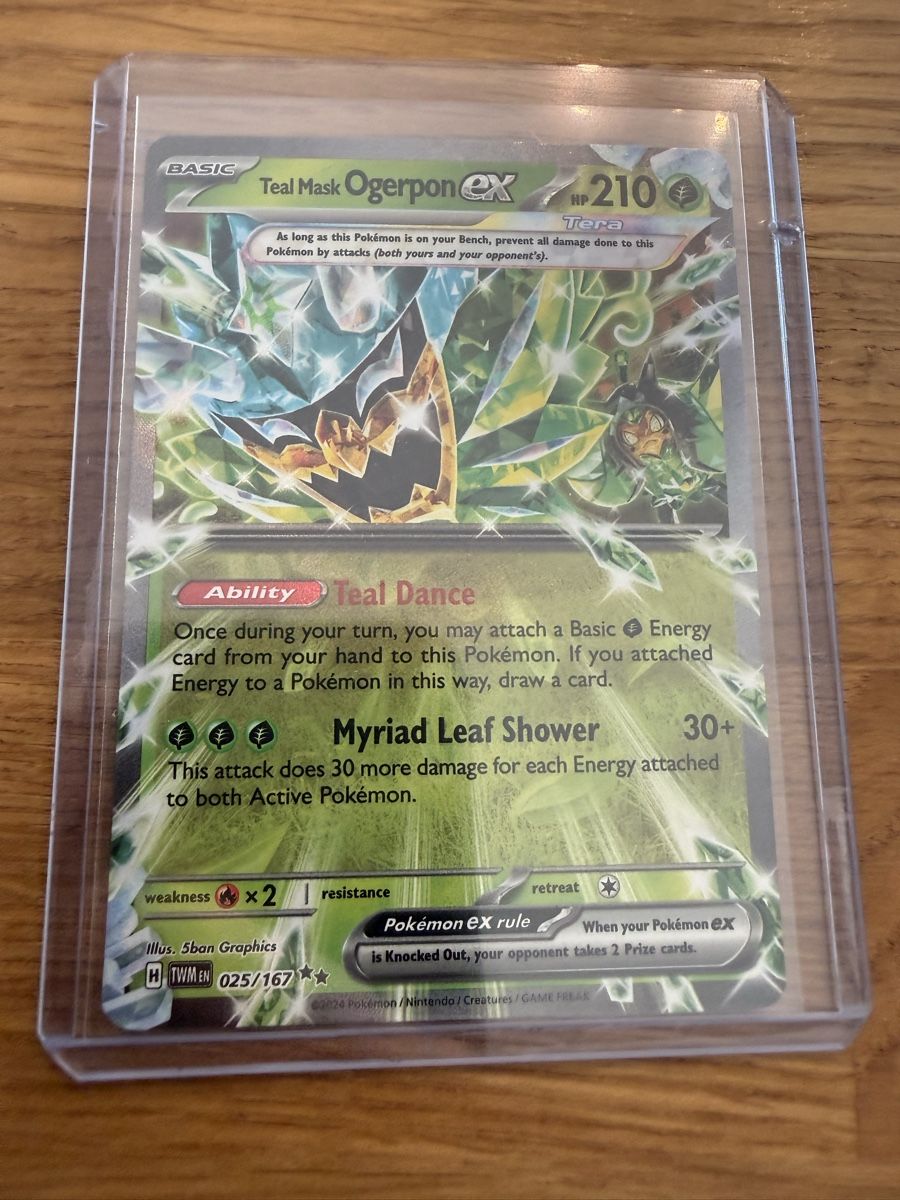 Pokémon Carte collezionabili: Teal Mask Ogerpon EX 25/167 – Usato da Amriswil venduto da sim_nlb6