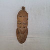 Holz Gesichtsmaske  handgeschnitzt  Ethno Deko