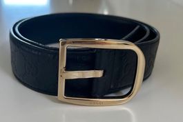 Original Gucci Gürtel Herren/Men Schwarz/Gold 102cm
