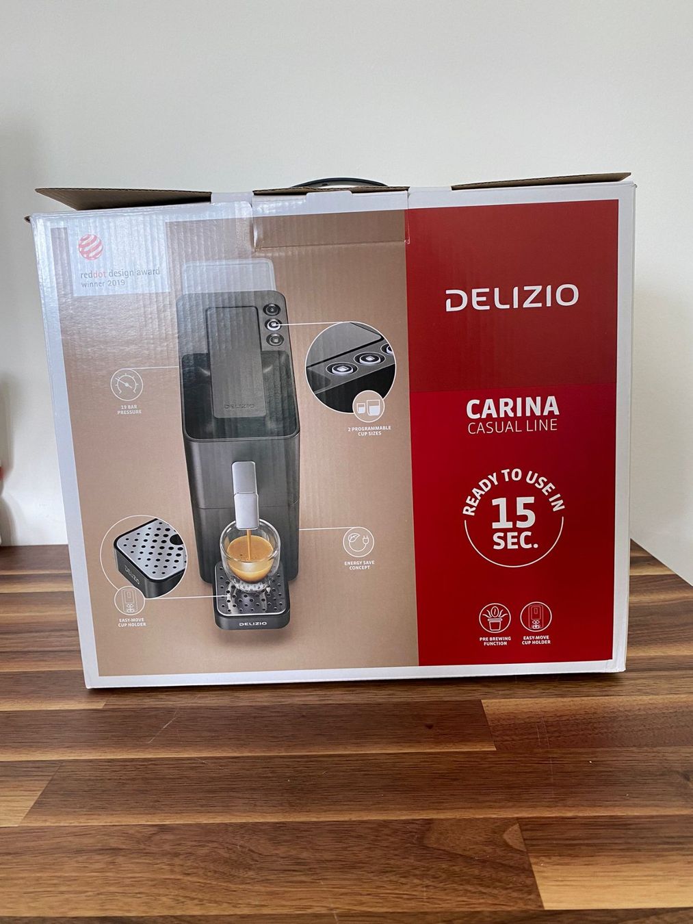 Delizio Kaffeemaschinen & Espressomaschinen: Delizio Carina Heart Red / Shell White – Neu und originalverpackt aus Zürich von drummergirl98 3