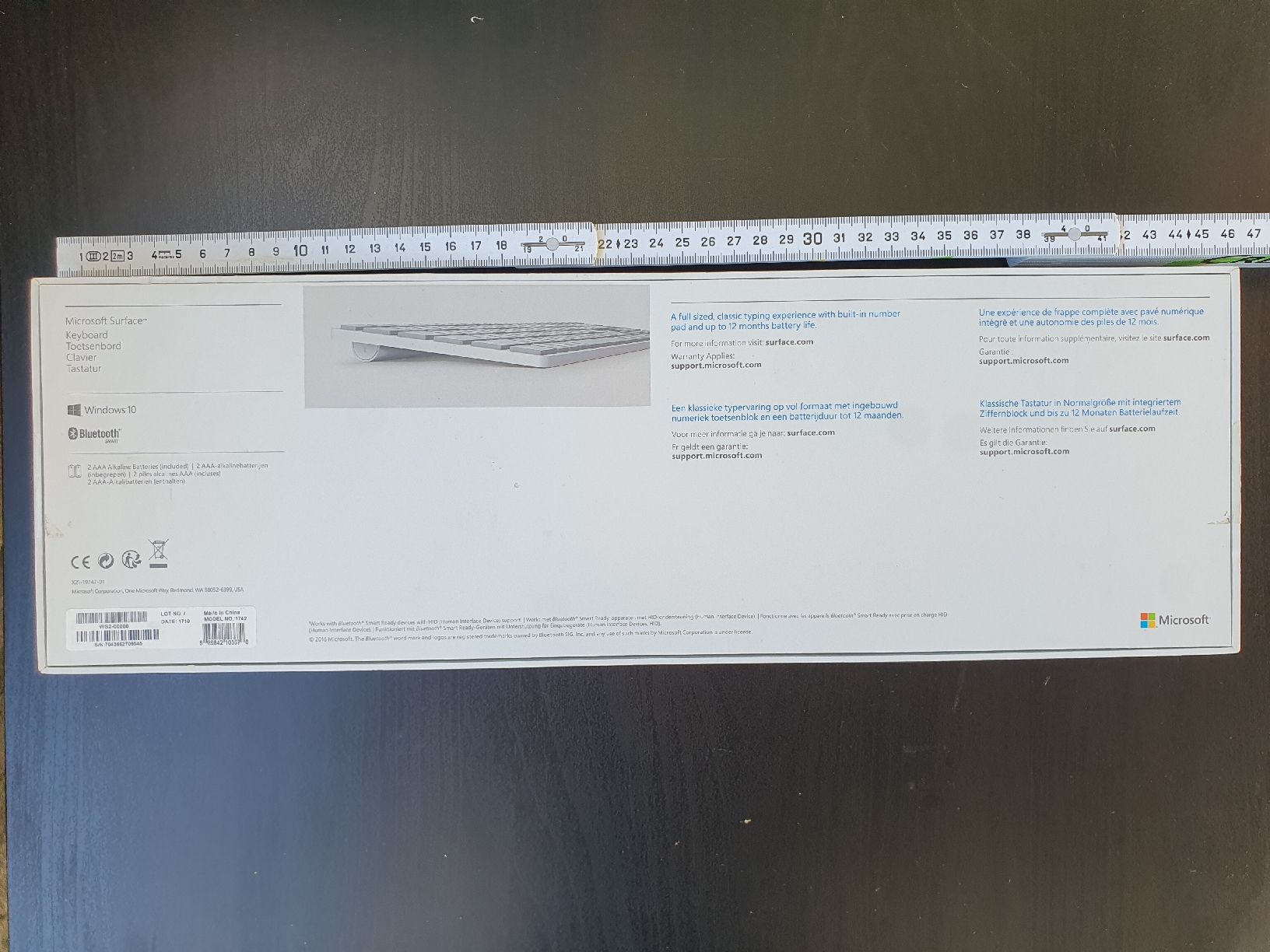 Microsoft Tastaturen: Microsoft Surface Keyboard Modell 1742 mit Originalbox – Gebraucht aus Aathal-Seegräben von Ru.Fi 3
