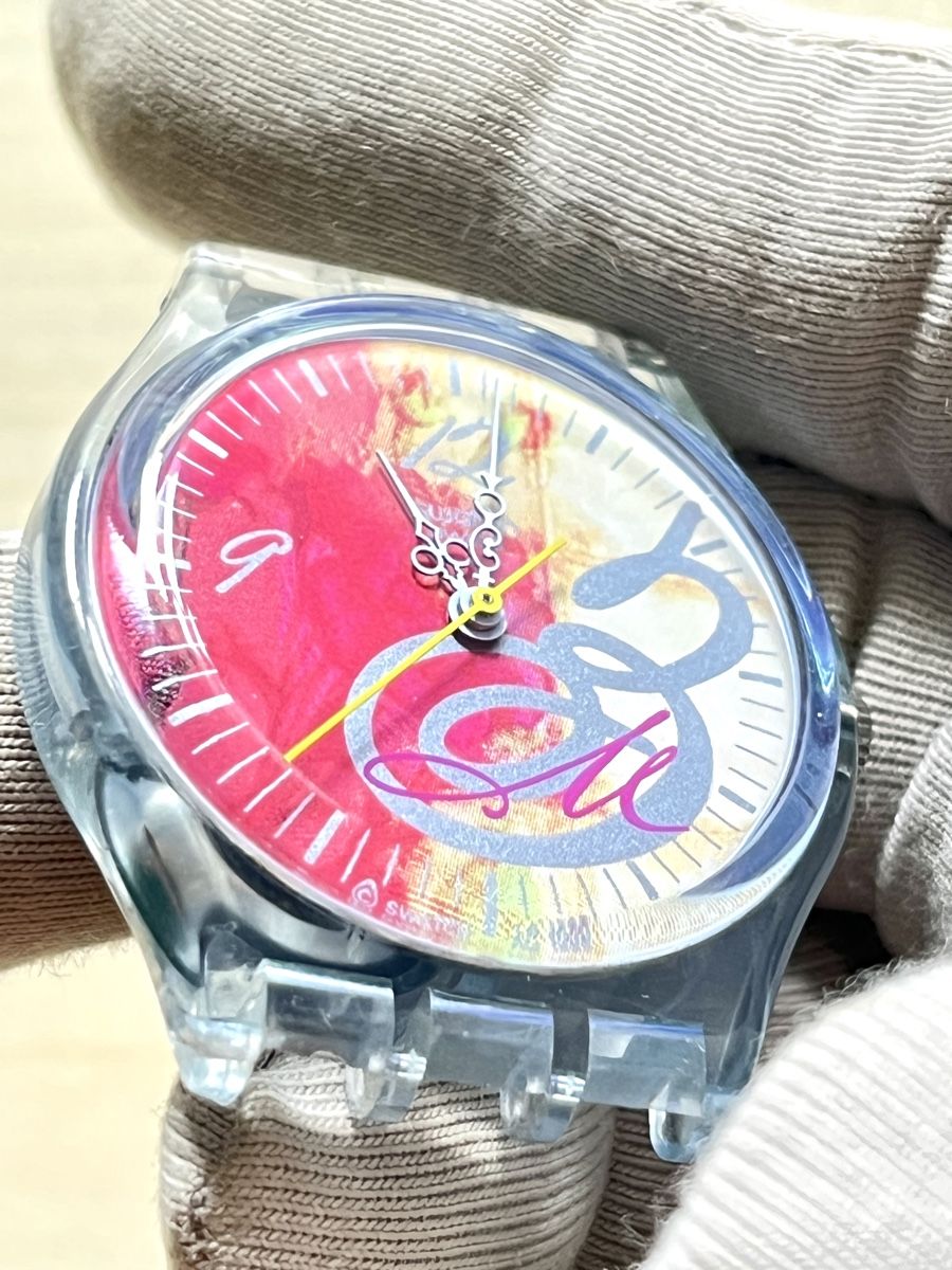 Swatch Uhren: Swatch Uhr mit buntem Zifferblatt  – Gebraucht aus Grenchen von chththl 1