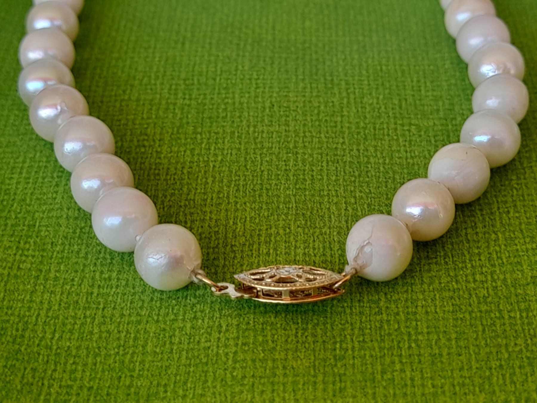 Catenine: Perlenkette mit Goldverschluss 14 K – Usato da Aeschi b.Spiez venduto da 52__yhr6 2