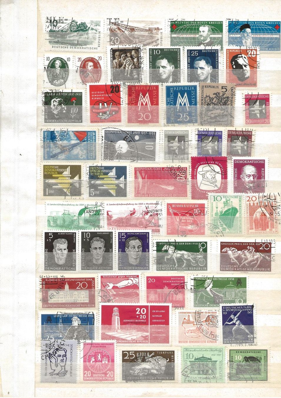 Alle Briefmarken: DDR 1957 .... – Gebraucht aus Sion von PierreP01