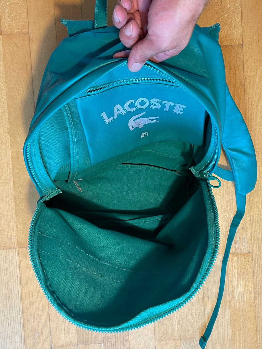 Lacoste Rucksäcke: 2K10 Unreleased Sample Lacoste Backpack waxed Coton 18L – Gebraucht aus Zürich von le_souk 3