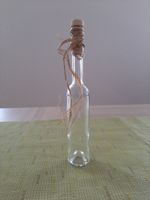 Spezielle Schnaps-Glasflasche mit Stöpsel 25 cm / 4 cm