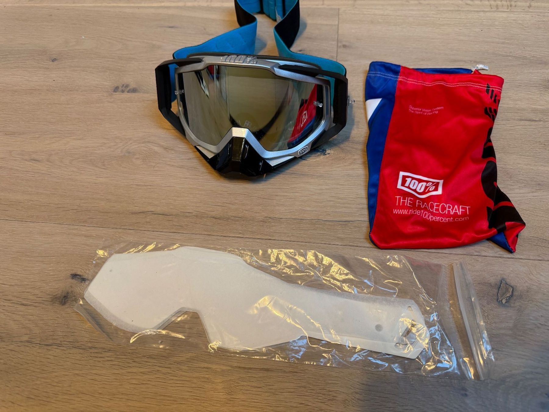 Brillen & Gläser: 100% Racecraft Motocross Goggle | Schwarz/Silber – Gebraucht aus Schinznach-Bad von joe_l2gt