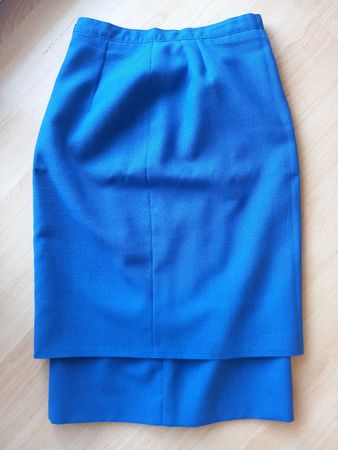 Jupe crayon vintage bleue Mayerline T38