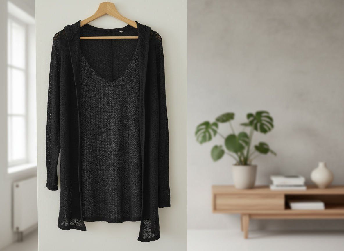 Jacken: LONG SLEEVE FISHNET - Strickjacke - black – Gebraucht aus Zürich von ale_xxz7 1