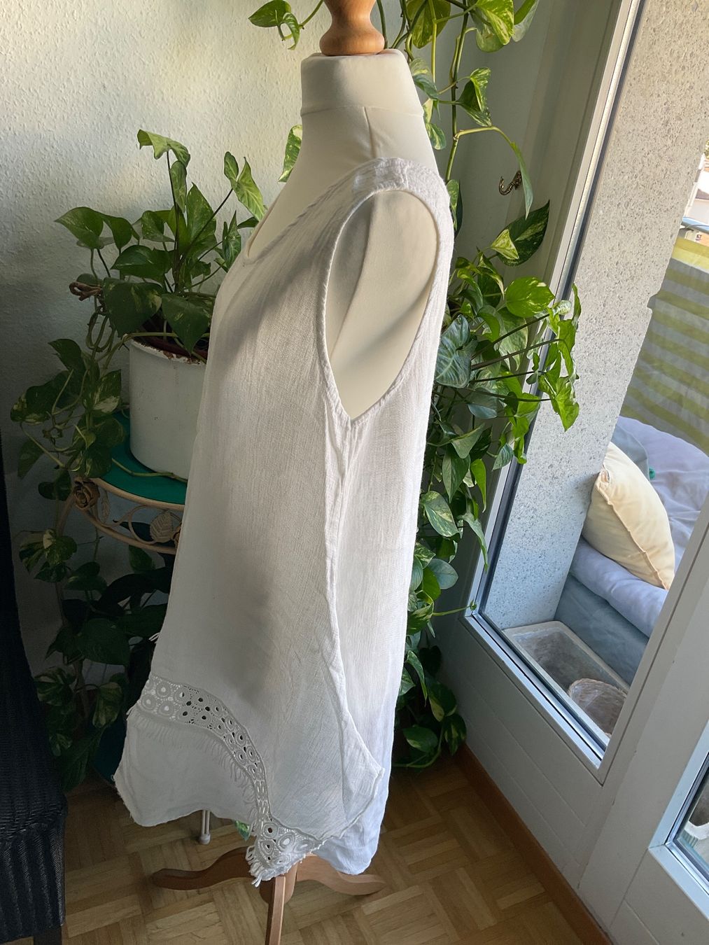 Tuniche: Super agréable tunique blanche lin/coton oversize, onesize – Nuovo (secondo la descrizione) da Genève venduto da Mazelyne 7