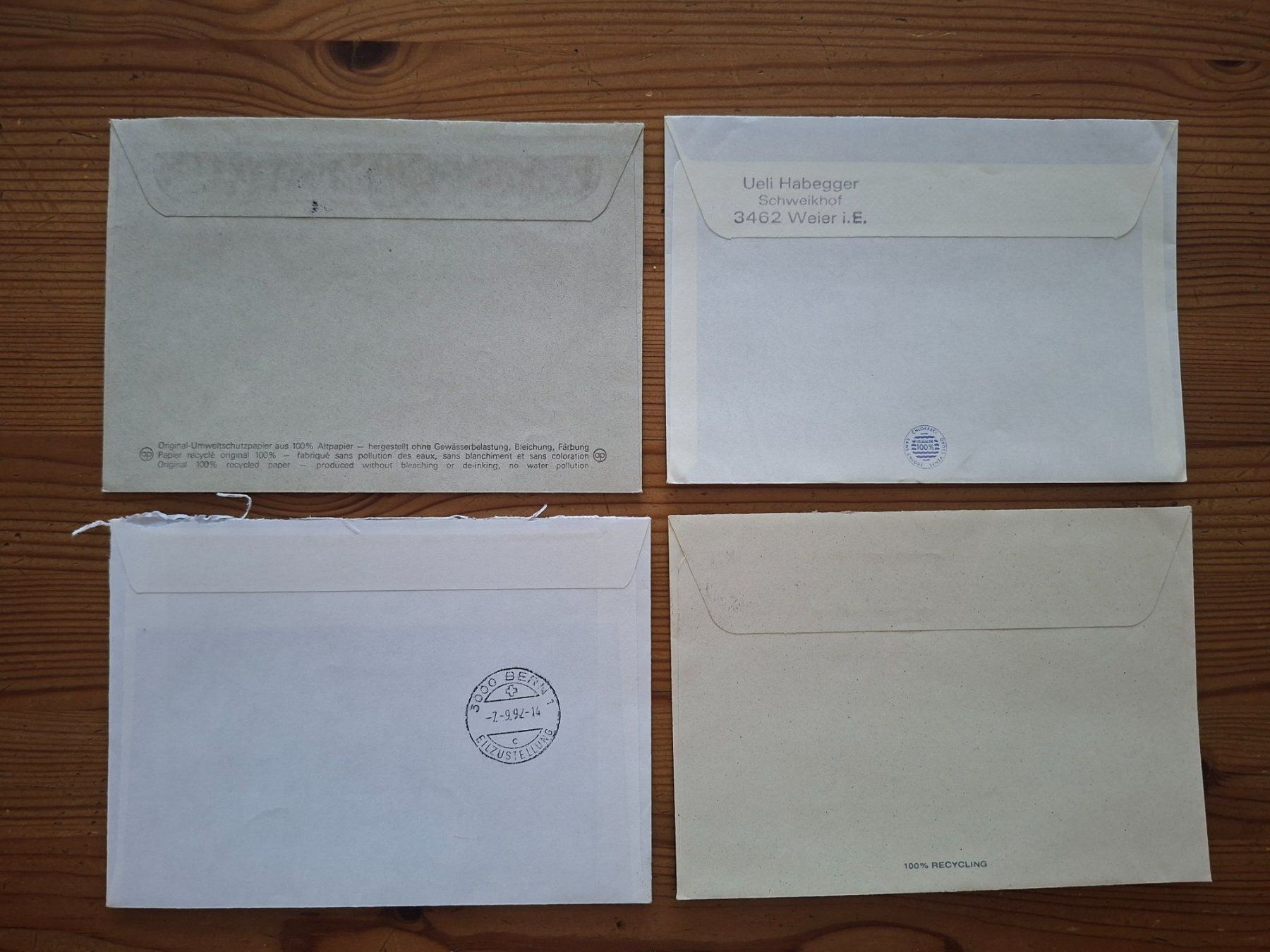 Buste & buste per spedizione: Briefumschläge – Usato da Hinterkappelen venduto da 1399 4