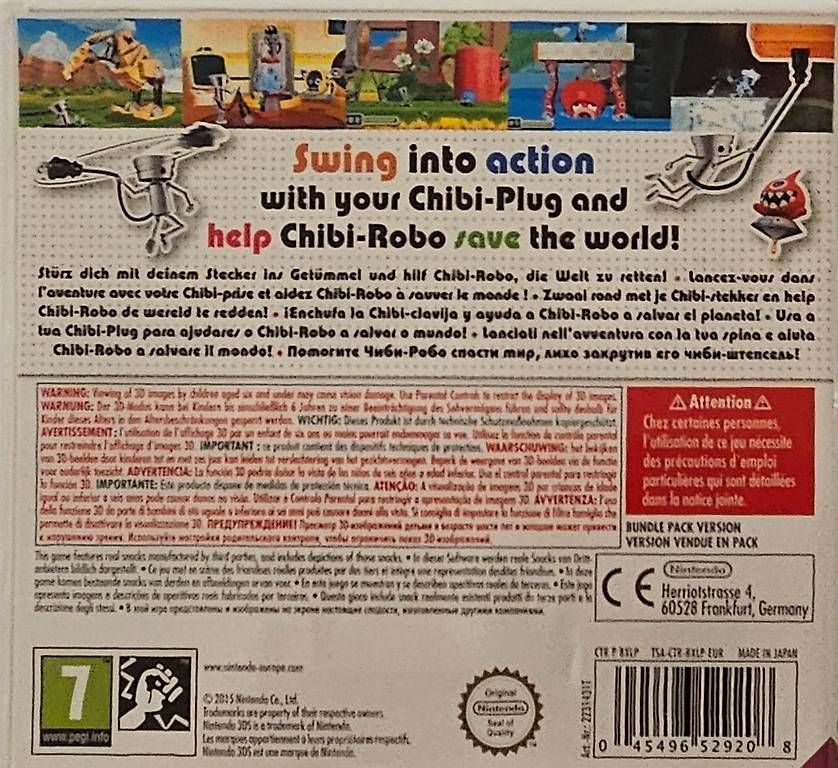 Nintendo Giochi: Chibi-Robo! Zip Lash Nintendo 3DS/ 3DS XL/ 2DS – Usato da Strengelbach venduto da Ciinci 2