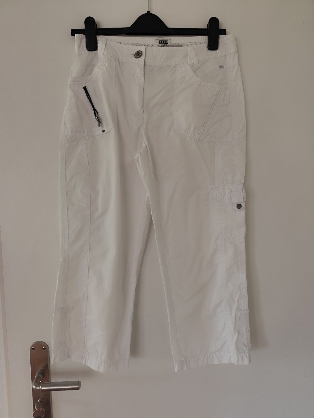 Cecil Hosen: Damen Capripants CECILE weiss Grösse S – Gebraucht aus Zürich von Claudia_Zueri