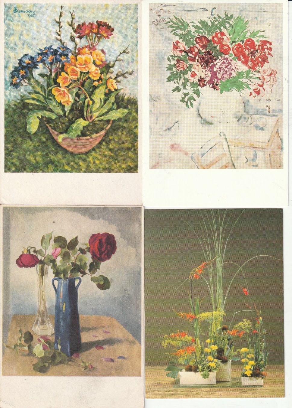 Cartoline postali: 40 Blumenkarten – Usato da Lumbrein venduto da made02 6