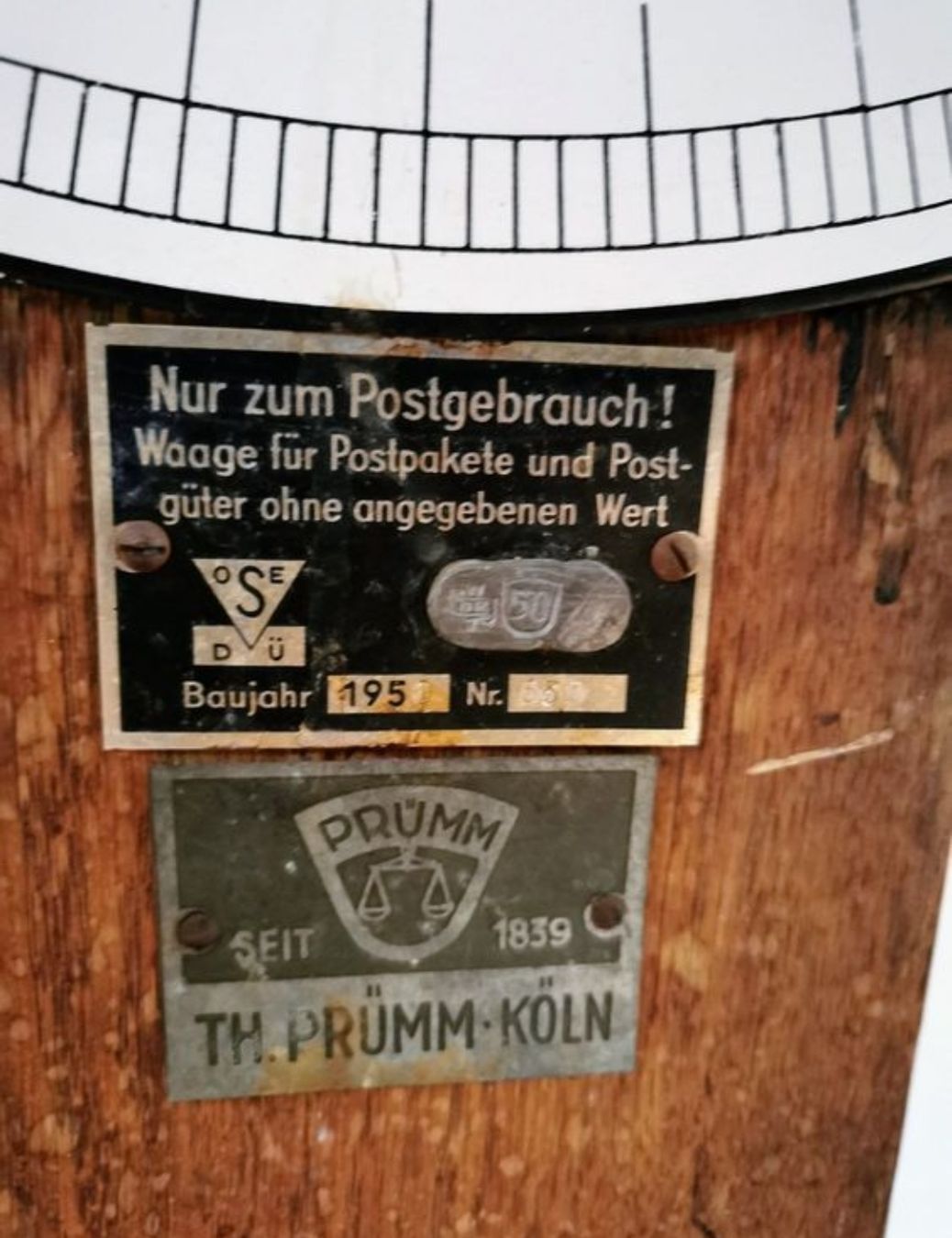Bilance e pesi: Antike Postwaage Baujahr 1950 – Usato da Hedingen venduto da Hedingen8908 3