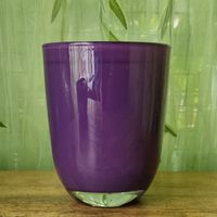 Violetter Pflanzentopf