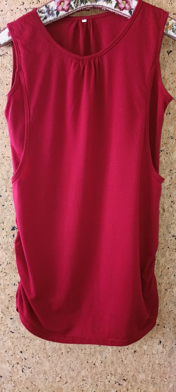 Tuniche: Red-Claret Tank Top, 38 – Usato da Zürich venduto da cat_9cvz
