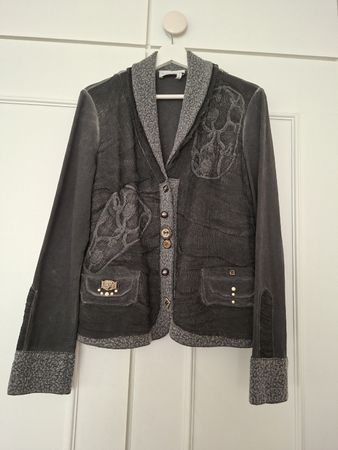 Veste gilet Elisa Cavaletti gris anthracite-style bohème