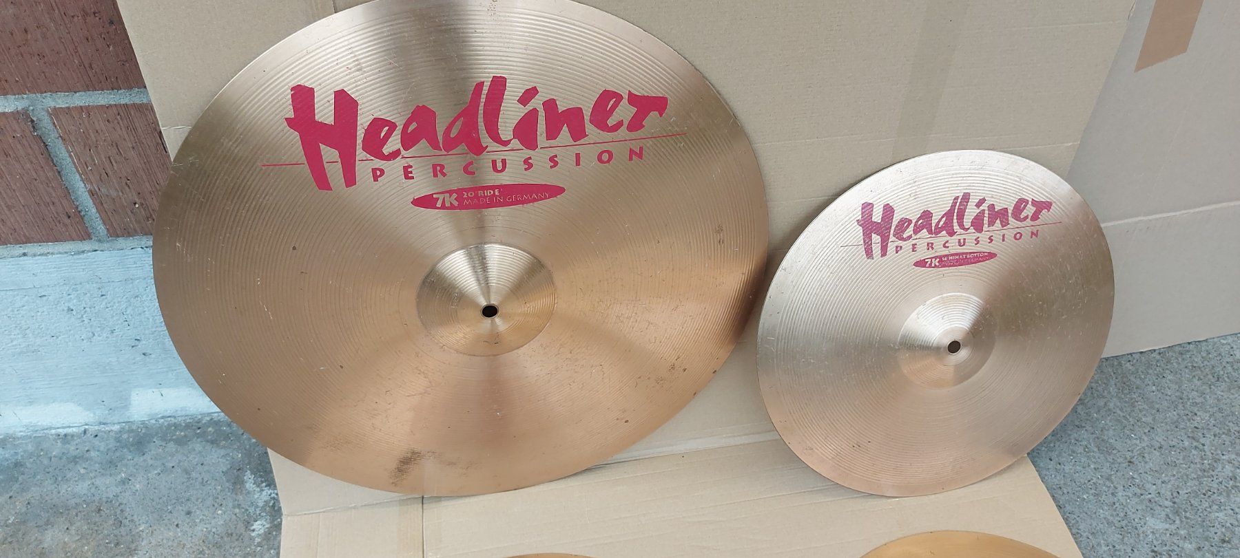Musikinstrumente: Becken Set 20", 16", 14" Headliner 7K – Gebraucht aus Glattbrugg von Swissmusik 1