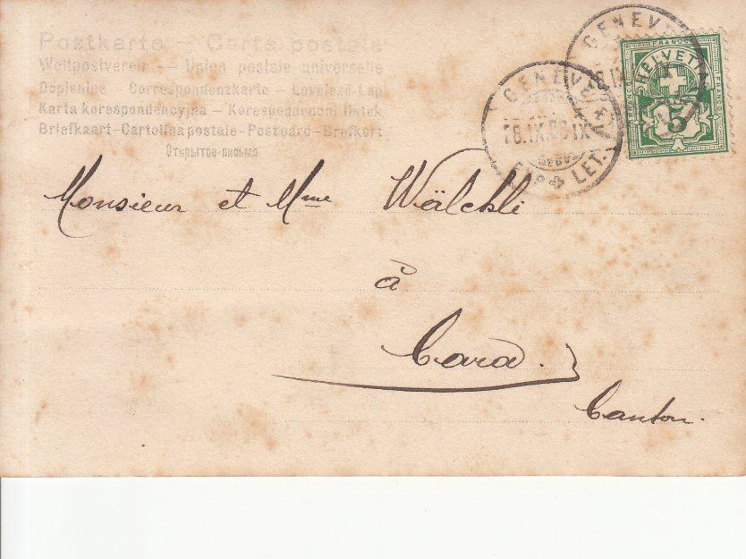 Cartes postales: Genève, Mädchen bei Brücke 1908 – D'occasion à Bürglen TG par StampGraf 1