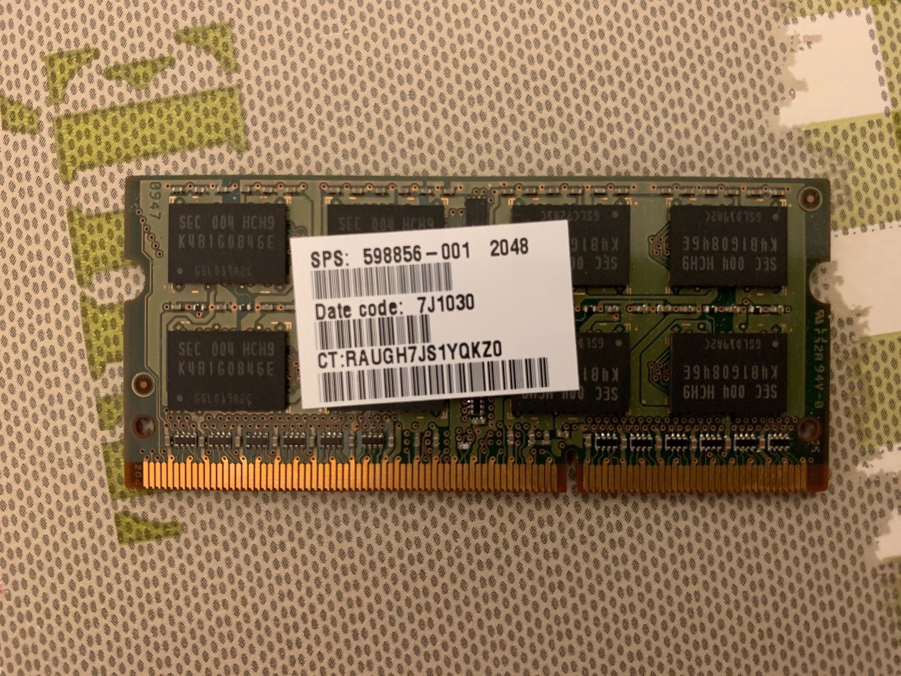 Samsung Altro per computer & reti: 2G RAM 10060S - Samsung – Usato da Lausanne venduto da musk-77 1