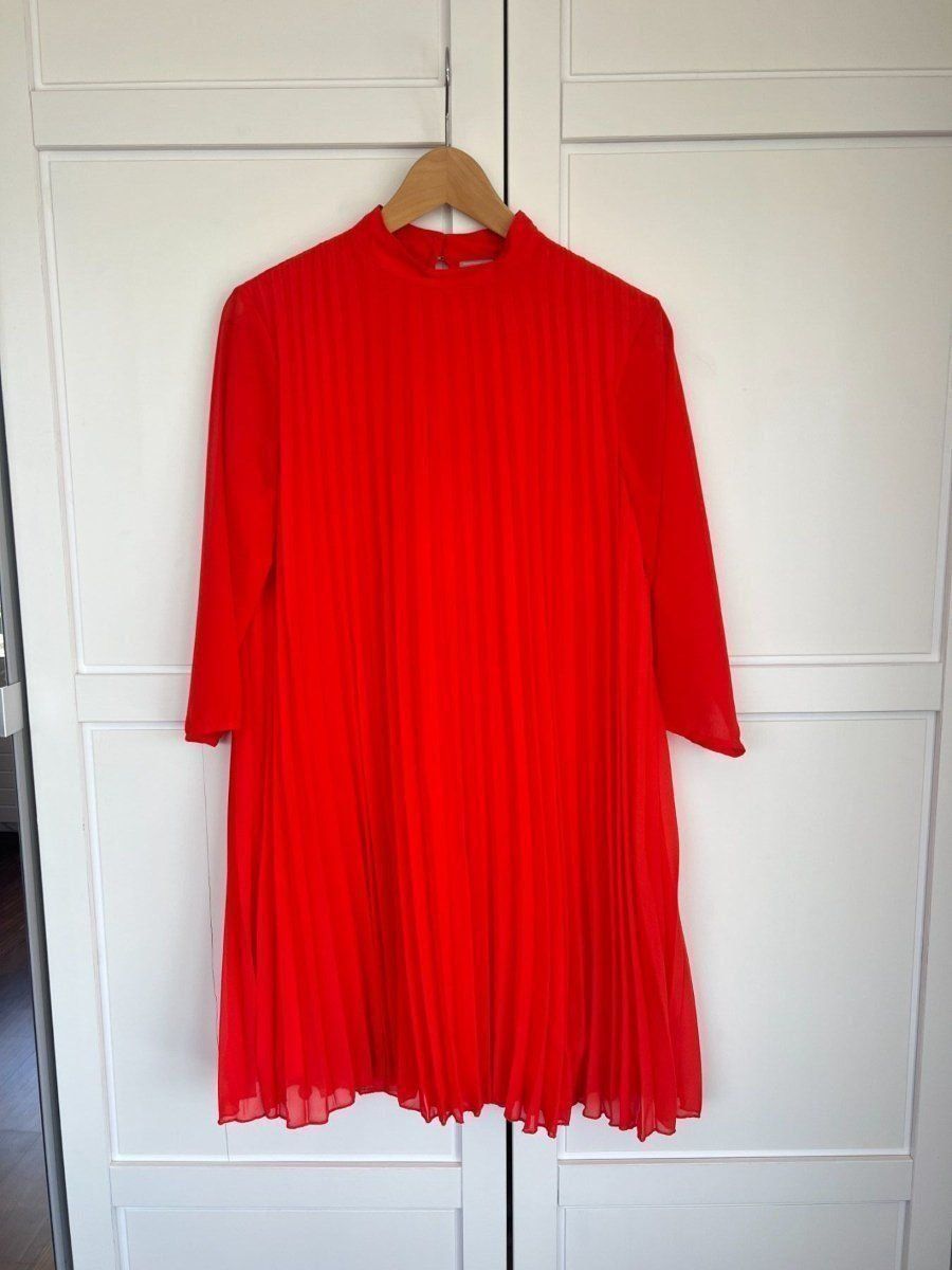 Asos Vestiti: wunderschönes oranges Asos Plisseekleid, Size 38 – Usato da Muri b. Bern venduto da michellew23