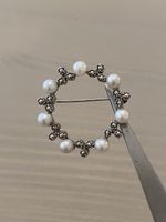 Elegante Vintage Brosche aus 800er Silber – zeitlos & edel🌺