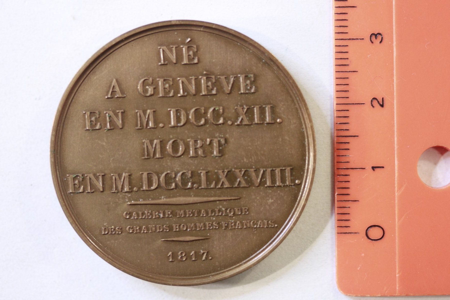 Medaille J.J Rousseau (D'occasion) à La plaine pour CHF 6 – avec ...