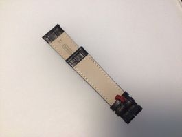 Uhrarmband Leder 21mm. Schwarz neu.